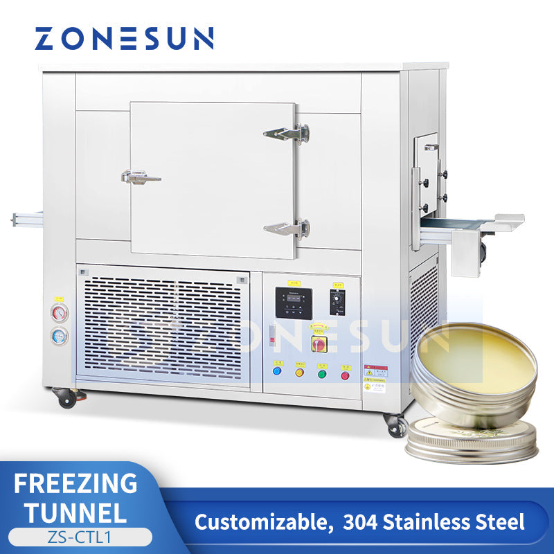 Industrial freezing tunnel
