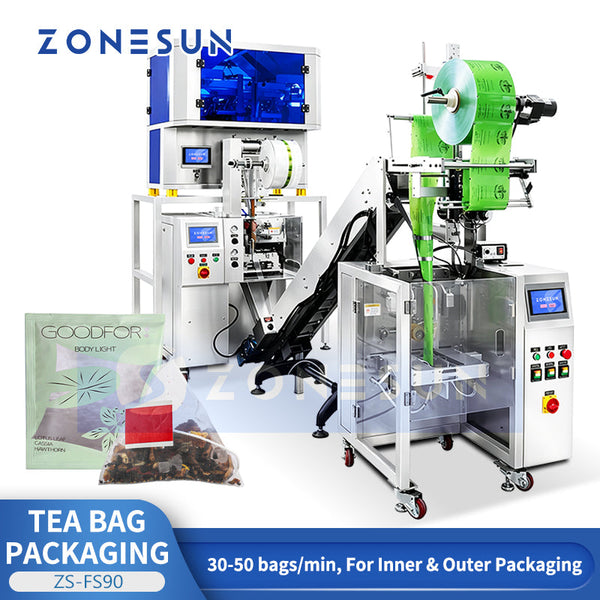 ZONESUN ZS-FS80 Automatic Inner and Outer Tea Bag Packaging Machine