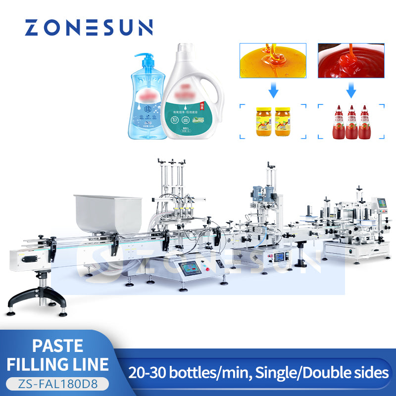 ZONESUN ZS-FAL180D8 Shampoo & Body Wash Filling Line