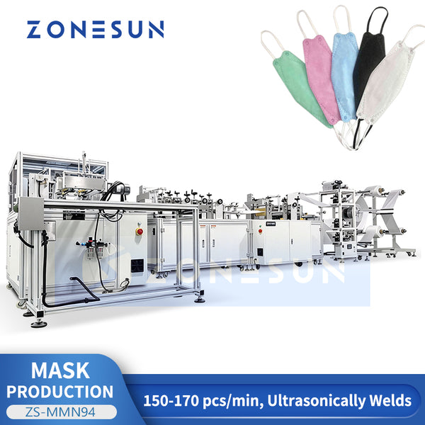 ZONESUN ZS-MMN94 Automatic KF94 Face Mask Manufacturing Machine
