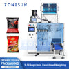 ZONESUN AFS04W 4-Head Linear Weigher Premade Pouch Packaging Machine