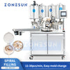ZONESUN ZS-MCS5 Automatic 4-Color Spiral Pattern Cosmetic Filling Machine