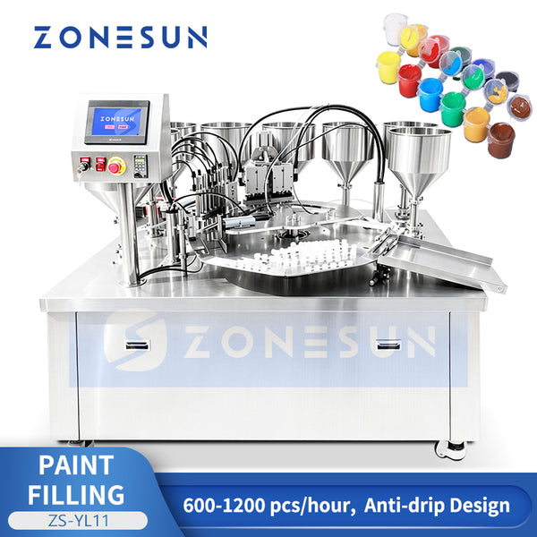 ZONESUN ZS-YL11 Automatic Rotary Paint Filling and Closing Machine