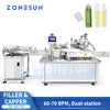 ZONESUN ZS-AFC70 Dual-Station Roller Ball Bottle Filling and Capping Machine