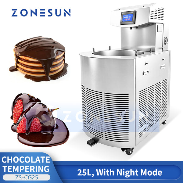 ZONESUN ZS-CG25 25L Automatic Chocolate Tempering Machine