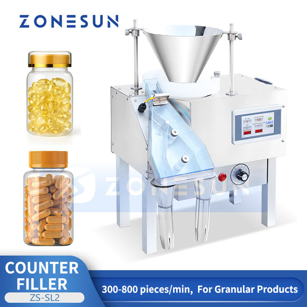 Tablet counting and filling machine