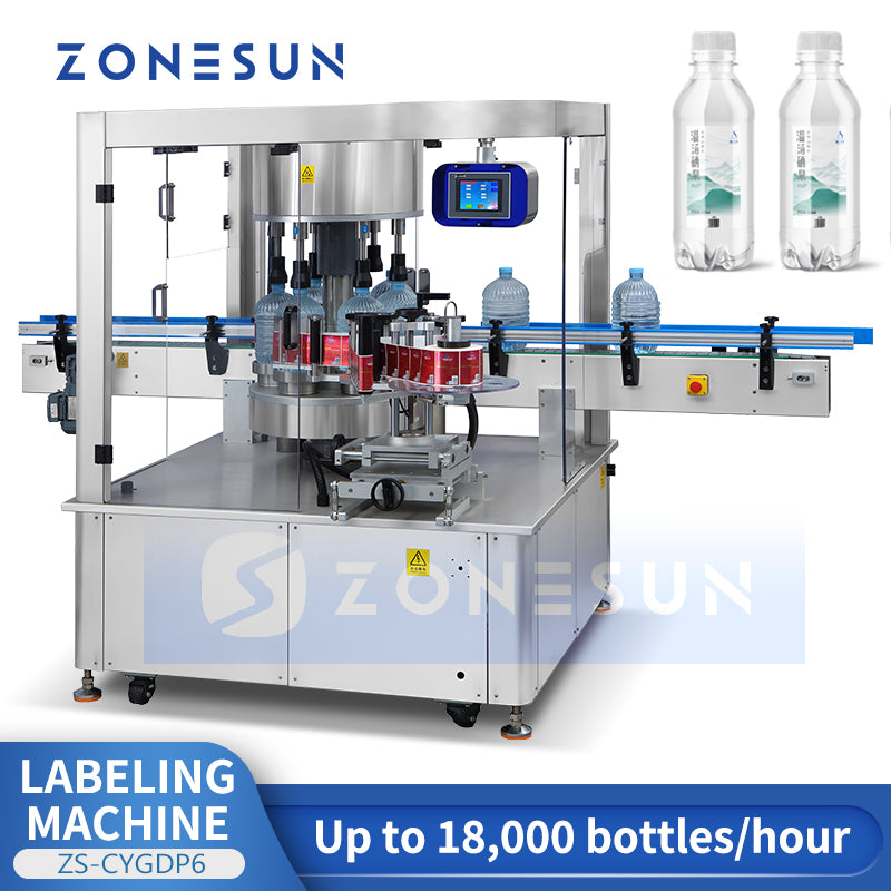 ZONESUN ZS-CYGDP6 Automatic Round Bottle Label Applicator