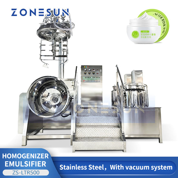 Vacuum homogenizer mixer