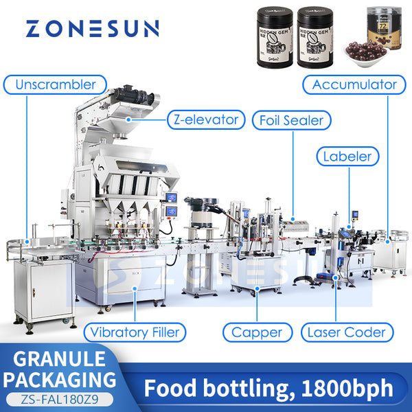 ZONESUN ZS-FAL180Z9 Automatic Granule  Packaging Production Line