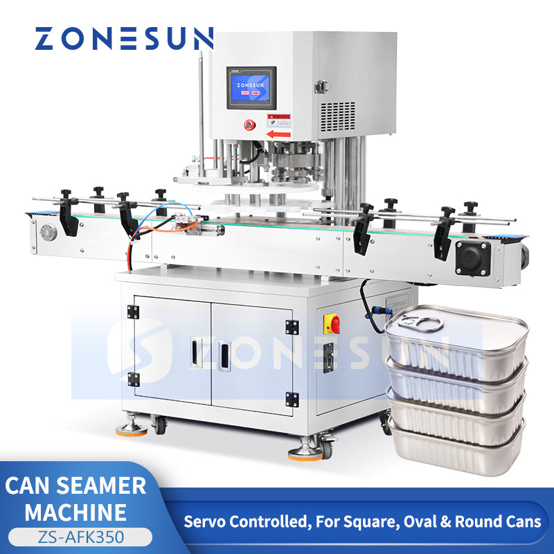 ZONESUN ZS-AFK350 Automatic Square Oval & Round Metal Can Seaming Machine