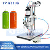 ZONESUN ZS-YG25P Pneumatic Aerosol Can Crimping Machine Luminum Spray Can Sealer