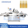 ZONESUN ZS-TBRH200 Automatic Horizontal Labeling Machine for Ampoules Vials and Small Bottles