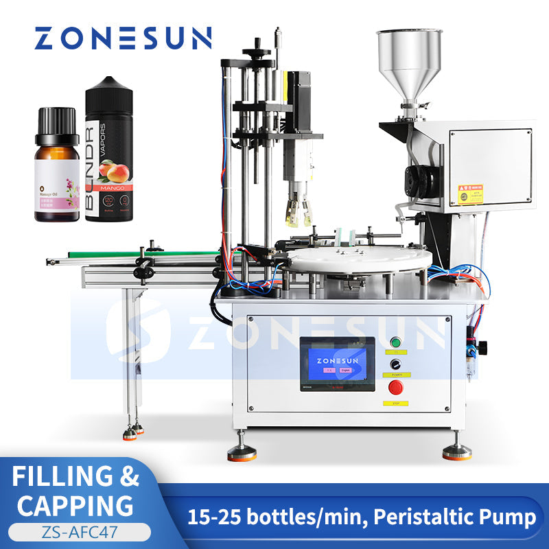 ZONESUN ZS-AFC47 Nail Polish Filling & Capping Monoblock Machine