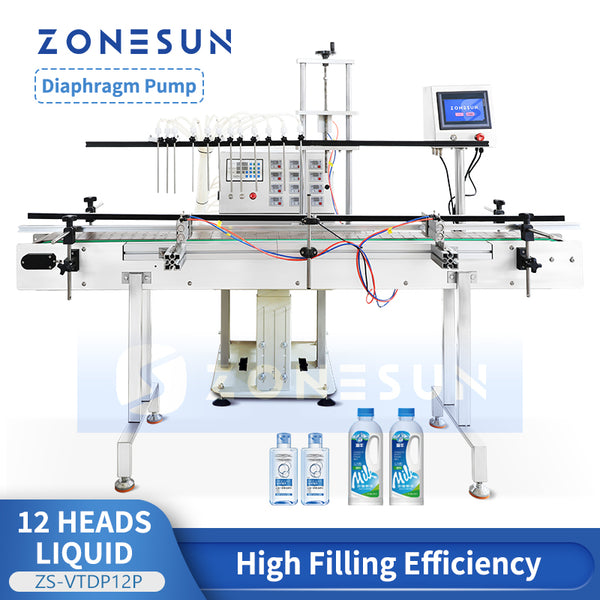 ZONESUN ZS-VTDP12P Diaphragm Pump Liquid Filling Machine