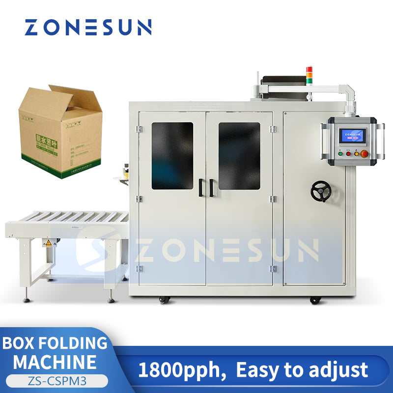 ZONESUN ZS-CSPM3 Carton Erector for E-commerce Parcel & Small Box Packaging