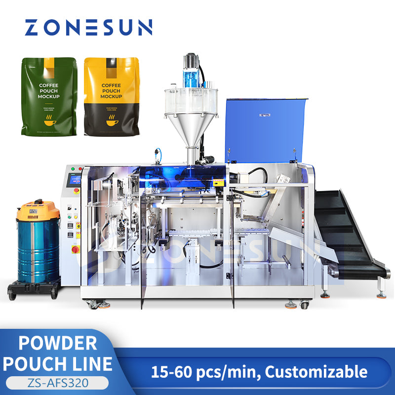 ZONESUN ZS-AFS320 Premade Pouch  Protein Powder Filling and Vacuum Sealing Machine