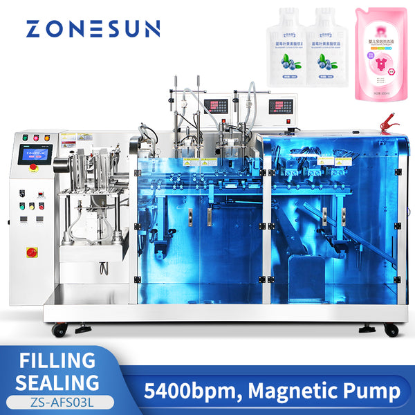 ZONESUN ZS-AFS03L Liquid Pouch Filler & Sealer for Milk, Juice & Energy Drink Packaging