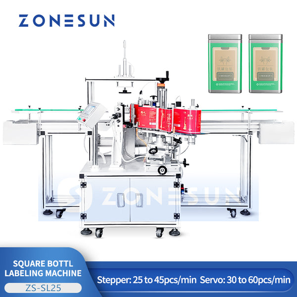 ZONESUN ZS-SL25 Wrap-Around Labeler for Jars, Bottles & Cans – Industrial Use