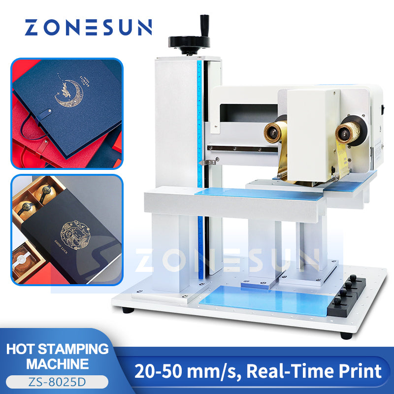 ZONESUN ZS-8025D Digital Hot Foil Stamping Machine for Boxes & Bags