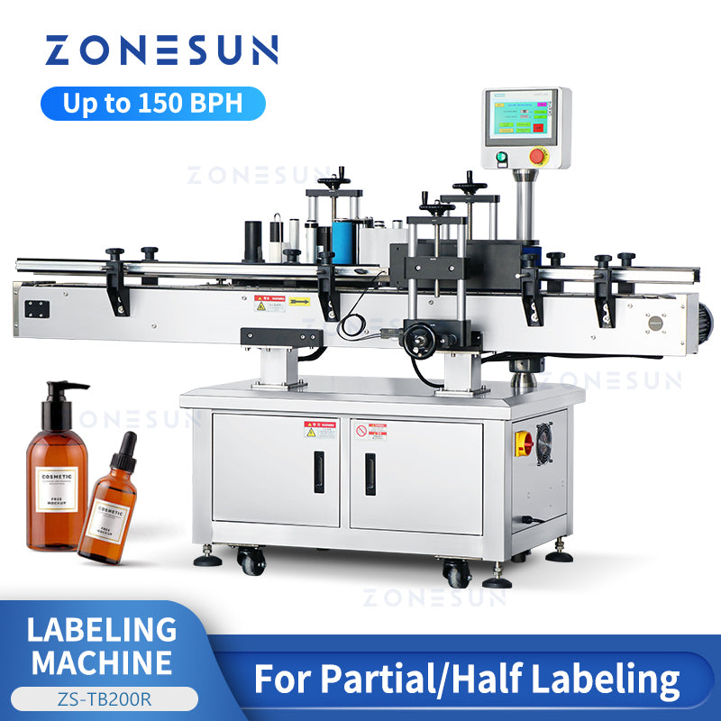 ZONESUN ZS-TB200R High-Speed Round Labeling Machine for Bottles