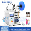 ZONESUN ZS-TB100 Semi Automatic Round Bottle Single Double Sides Labeling Machine