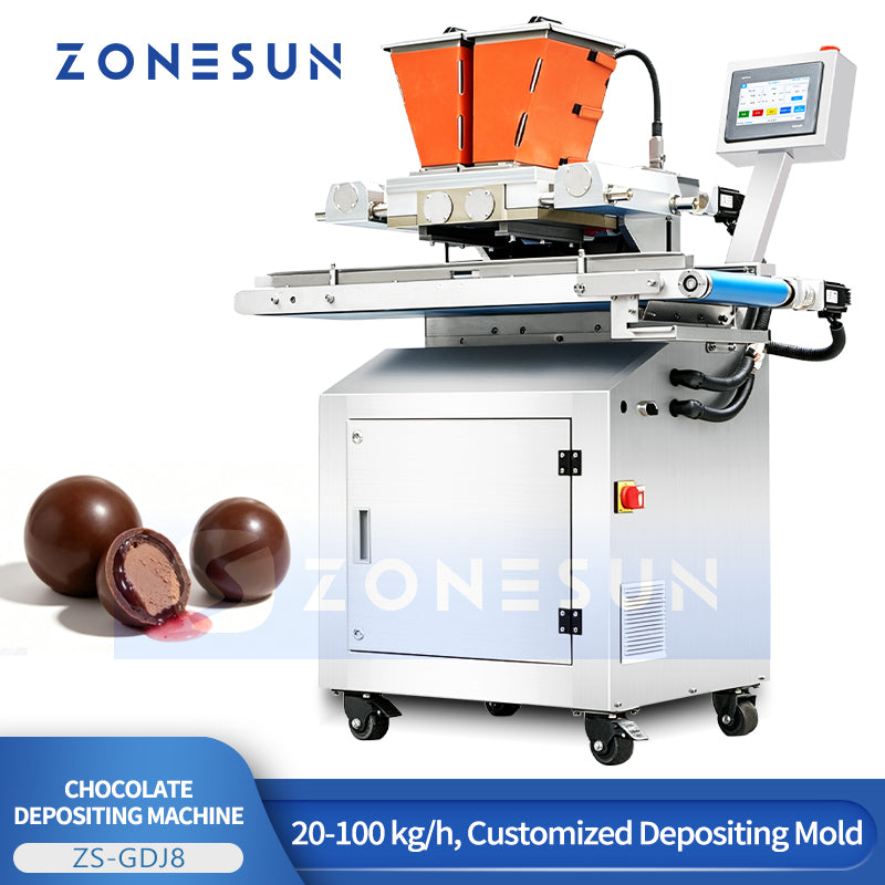 ZONESUN ZS-GDJ8 Semi-Automatic Chocolate Filling & Depositing Machine