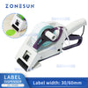 ZONESUN Manual Flat Surface Price Tag Labeling Machine