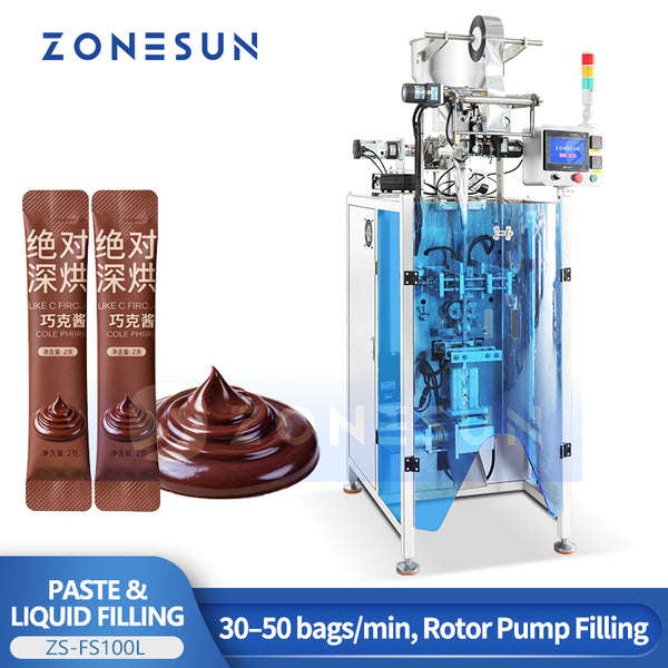 ZONESUN ZS-FS100L Automatic Small Sachet Paste Packaging Machine Pouch Equipment