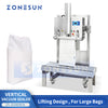 ZONESUN ZS-DZ600OL Vertical Lifting External Suction Vacuum Bag Sealing Machine for Large Bags Powders Granules and Industrial Products