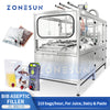 ZONESUN ZS-BIB210 Automatic Aseptic Bag-in-Box Filling Machine for Juice Dairy Sauce and Liquid Food Products 2-25L BIB Bags
