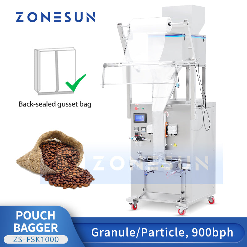 ZONESUN ZS-FSK1000 Automatic Pouch Granule Bag Weighing Filling Sealing Machine