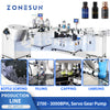 ZONESUN ZS-AFCL5 Automatic Gear Pump Filling Capping Labeling Line