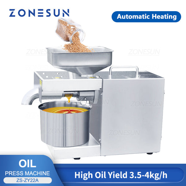 ZONESUN ZS-ZY22A Compact Oil Press for Nuts & Seeds