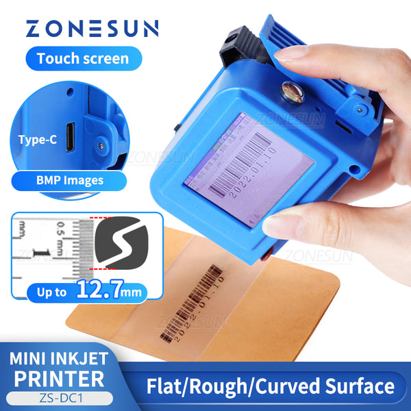 ZONESUN ZS-DC1 portátil portátil máquina de impressão a jato de tinta 