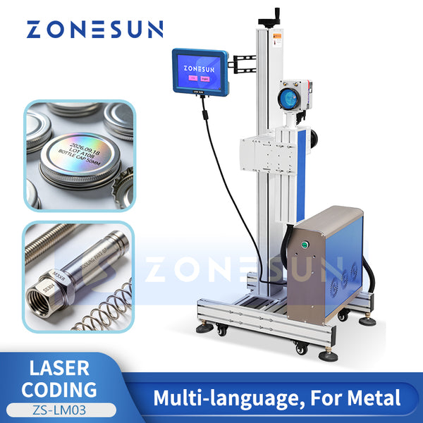 ZONESUN ZS-LM03 Fiber Laser Metal Coding and Marking Machine