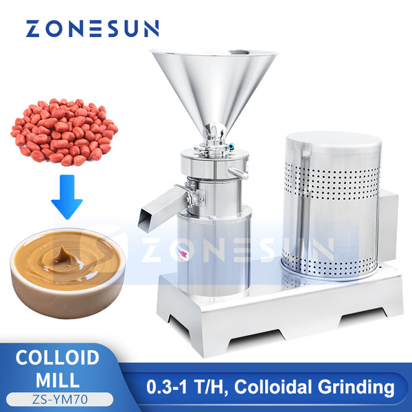 ZONESUN ZS-YM70 Industrial Peanut Butter Colloid Mill