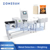 ZONESUN ZS-MD818 Automatic Checkweigher & Metal Detector Machine | Dynamic Weighing & Metal Detection System