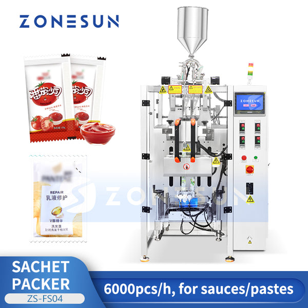 Zonesun ZS-FS04 Dual Lanes Sachet Paste Filling Sealing Machine