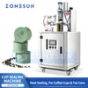 ZONESUN ZS-KCS6 Automatic Pneumatic Rotary Heat Sealing Machine for Cups & Cans