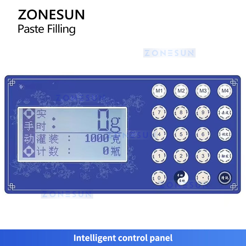 ZONESUN ZS-DTFP1 Semi-Automatic Paste Filling Machine Cream Honey Quantitative Filler