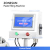 ZONESUN ZS-GY1C Pneumatic Paste & Liquid Filling Machine with Conveyor