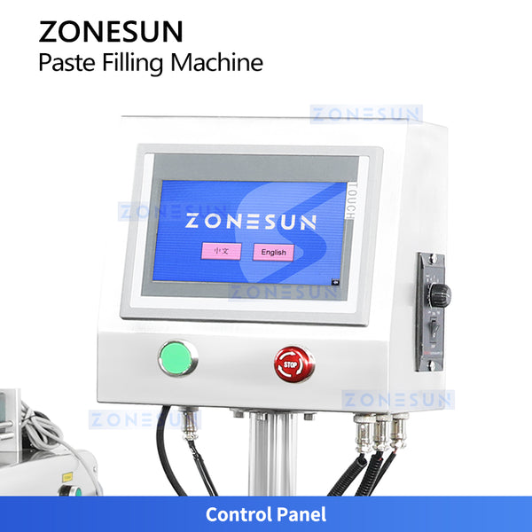 ZONESUN ZS-GY1C Pneumatic Paste & Liquid Filling Machine with Conveyor