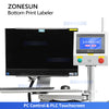 ZONESUN ZS-512F Automatic Bottom Labeling Machine with Real-Time Printing and RFID Verification