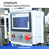 ZONESUN ZS-VTXG3 Dual Head Automatic Pump Cap Capping Machine with Tracking System for Lotion, Serum, Disinfectant Liquid Bottles