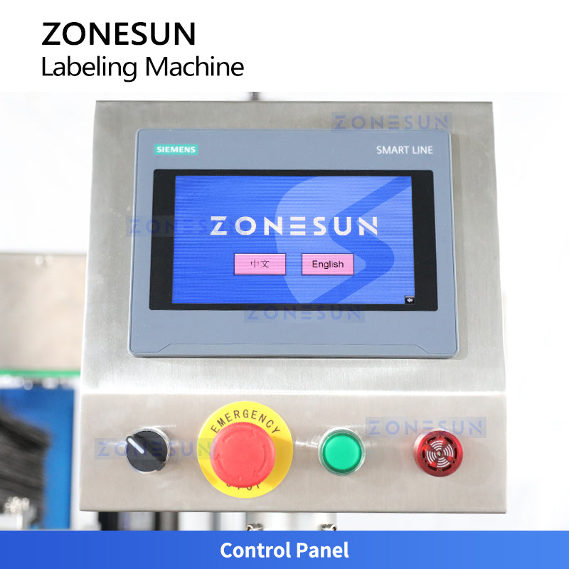 ZONESUN ZS-TB300N Autoamtic Round Square Bottle Double Side Labeling Machine