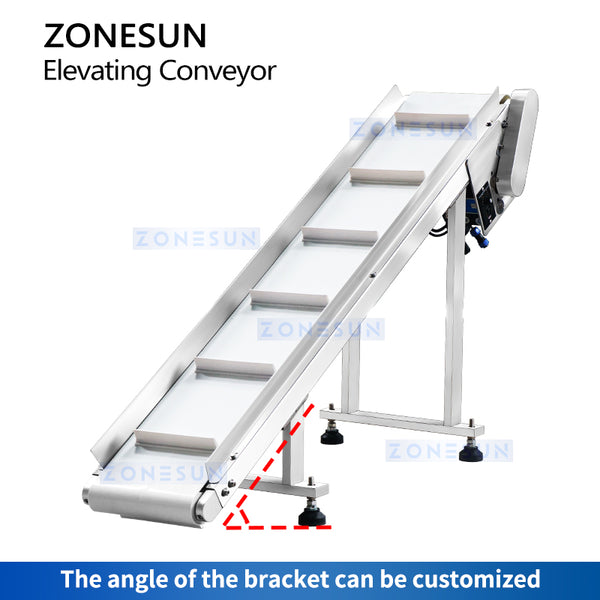 ZONSUN ZS-SLJ6 Compact Elevating Conveyor for Finished Goods Transfer Lines