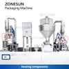 ZONESUN ZS-GTC1000 Semi Automatic Gable Top Carton Liquid Paste Filling Sealing Machine