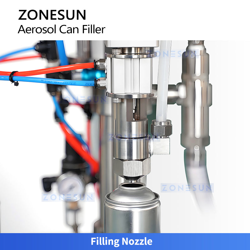 ZONESUN ZS-CQ3 Semi-automatic Pneumatic Aerosol Cans Filling Machine