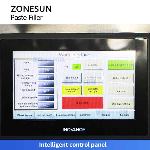zonesun vffs paste filler