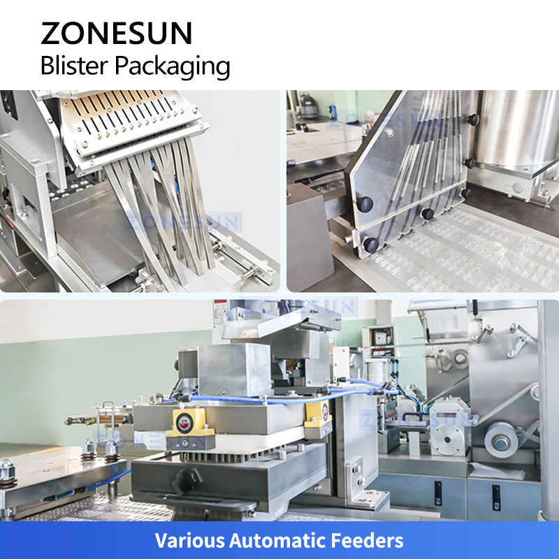 ZONESUN ZS-DPP180P Automatic Blister Packaging Machine for Tablets, Capsules & Candy